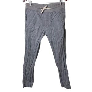 James Perse Grey Linen Tapered Leg Pants with drawstring sz 1 US S